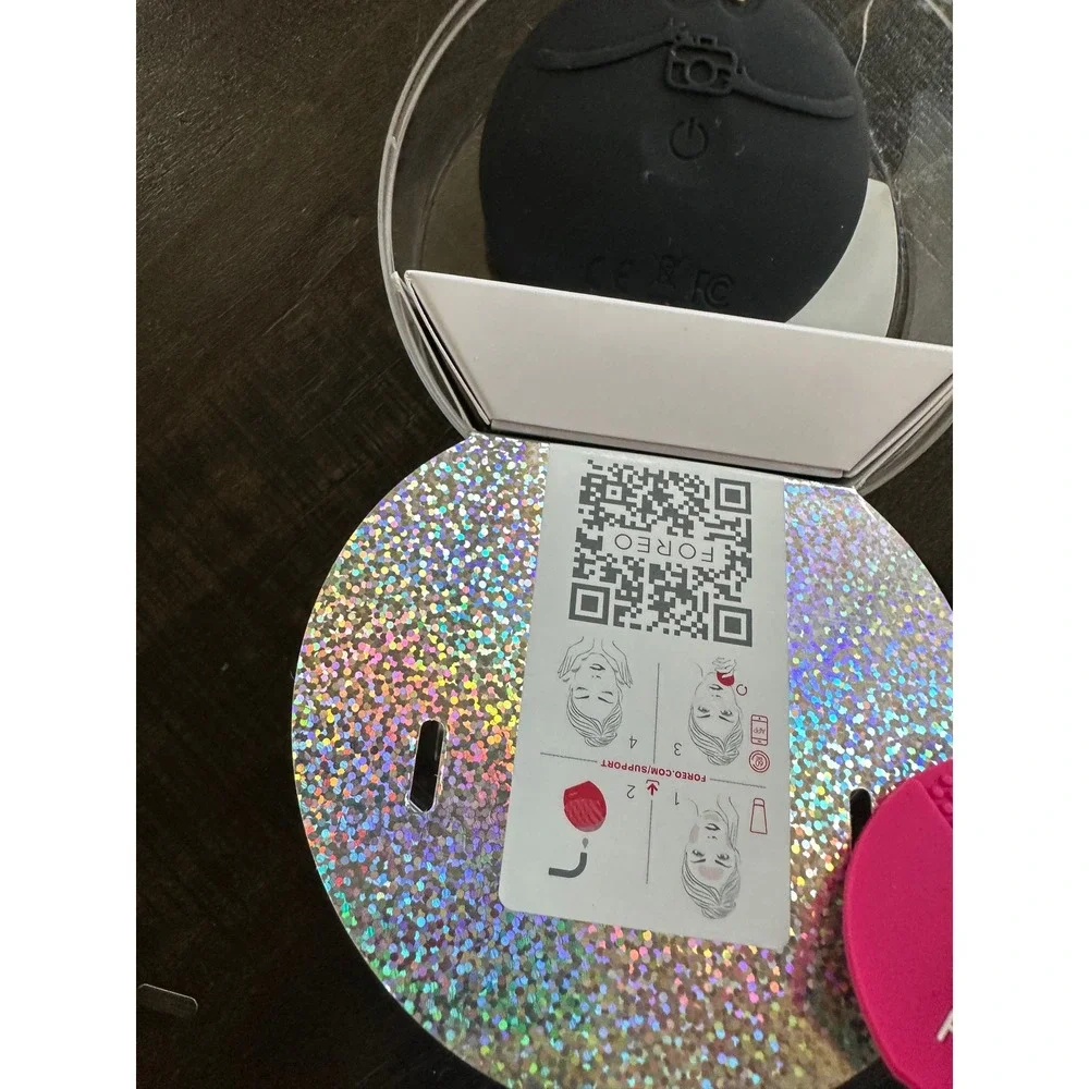 FOREO LUNA fofo Smart Facial‎ Cleansing Brush Midnight Black Skin Analyzer NIP
